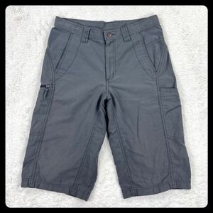 Kathmandu Cargo Shorts Men's Small Gray 13" Inseam Outdoor Hiking Zip Pockets‎